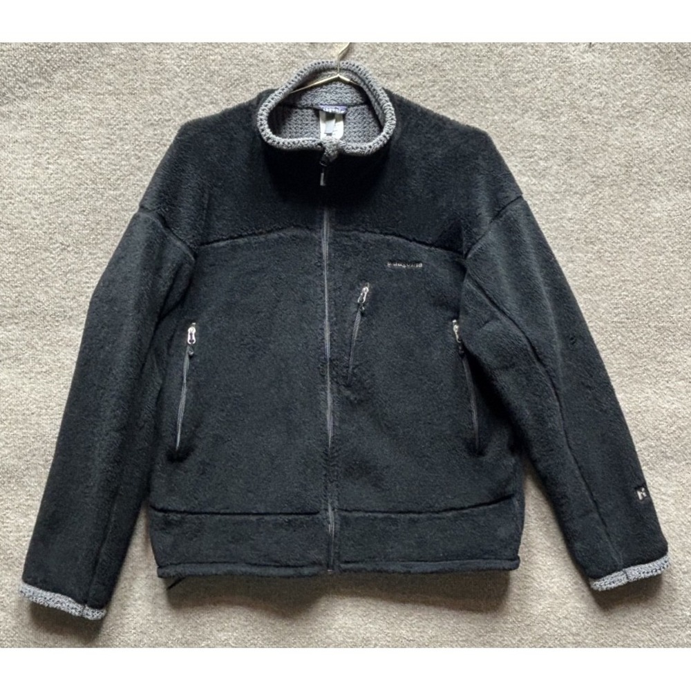 Vintage Patagonia Regulator R4 Jacket Mens XL Black Fleece Polartec Fall 2004